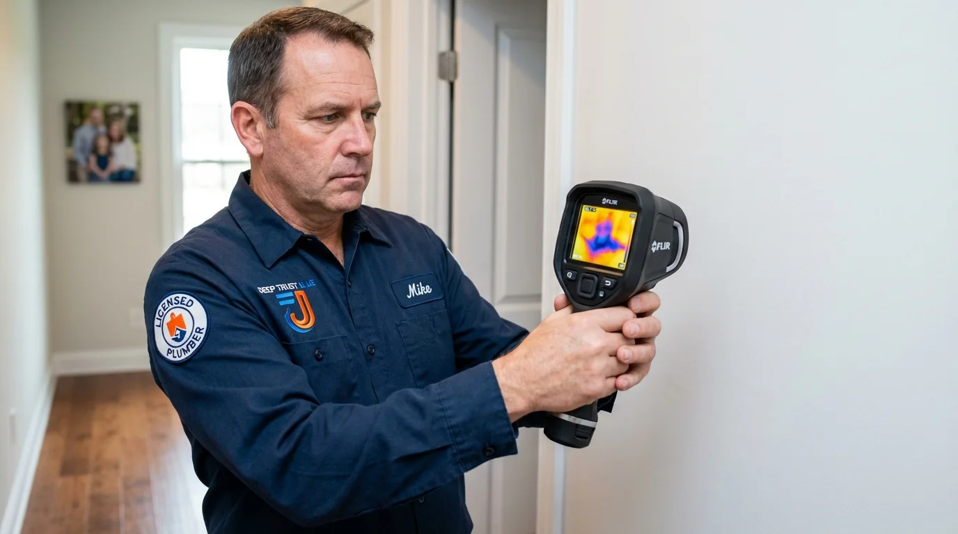 Thermal imaging leak detection by Johns Plumbing LLC in Luxora